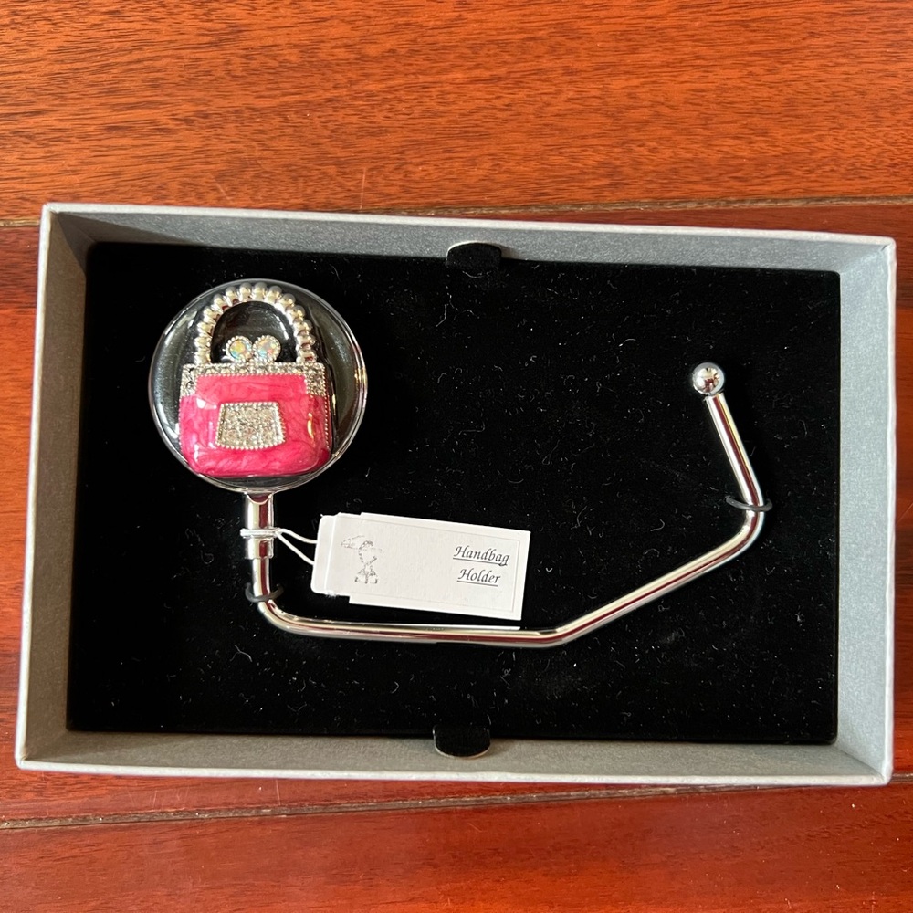 Elegant Pink Handbag Holder